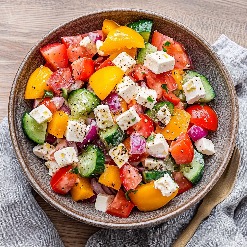 Griechischer Bauernsalat: Einfach und erfrischend lecker