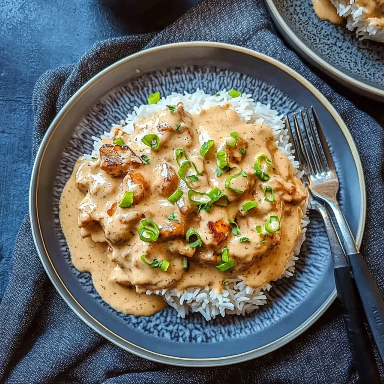 Gyrosgeschnetzeltes in Schmandsoße mit Reis: Cremiger Genuss