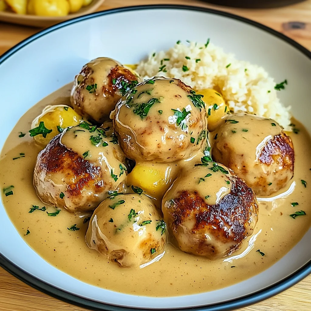 Hackbällchen in cremiger Sauce: Ein herzhafter Genuss für…