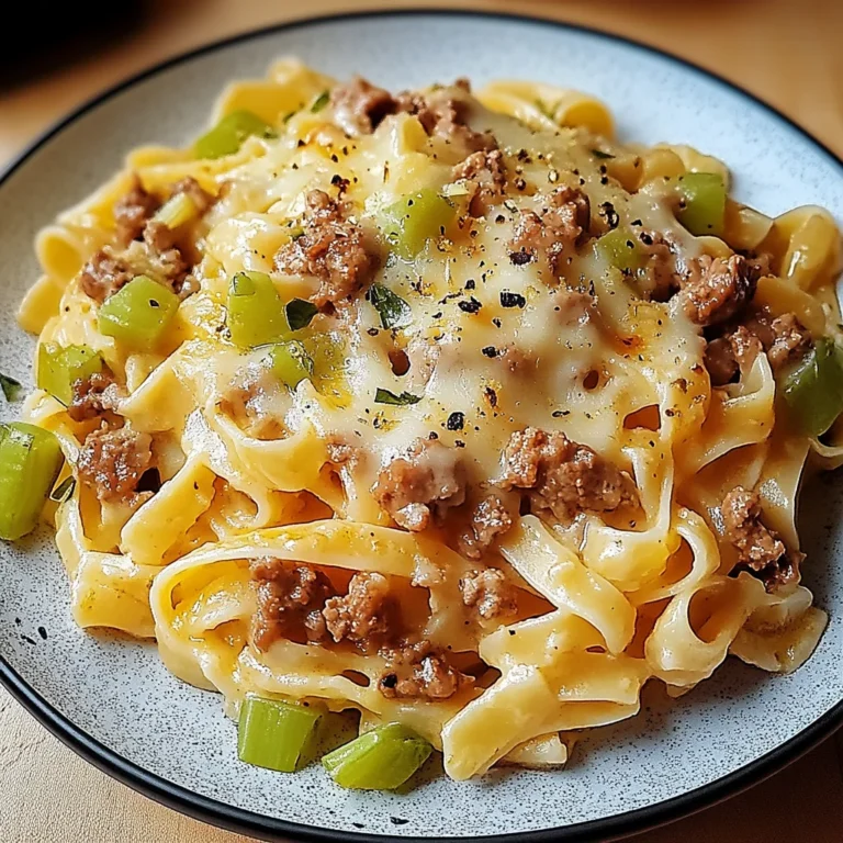 Käse-Lauch Pasta mit Hackfleisch: Cremiger Genuss für alle