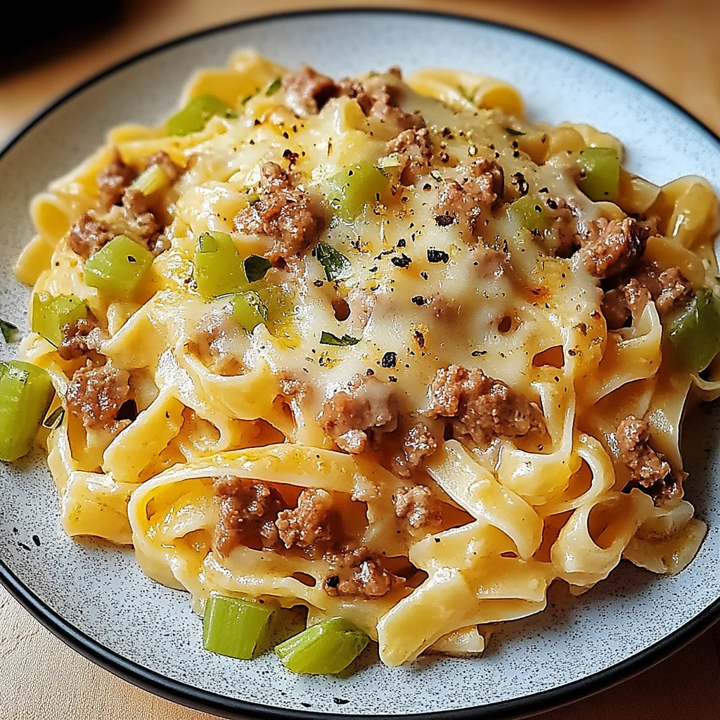 Käse-Lauch Pasta mit Hackfleisch: Cremiger Genuss für alle