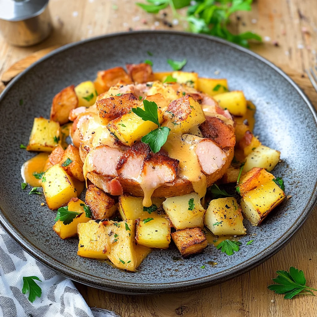 Kartoffel-Leberkäse-Pfanne: Herzhaft und köstlich für dich