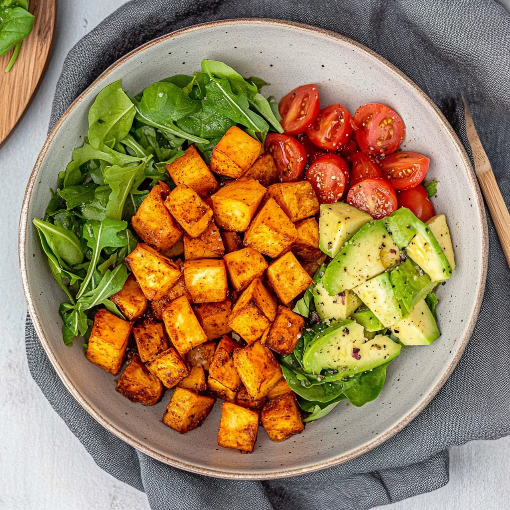 Knusprige Ofenkartoffeln mit Salat: Einfach und lecker