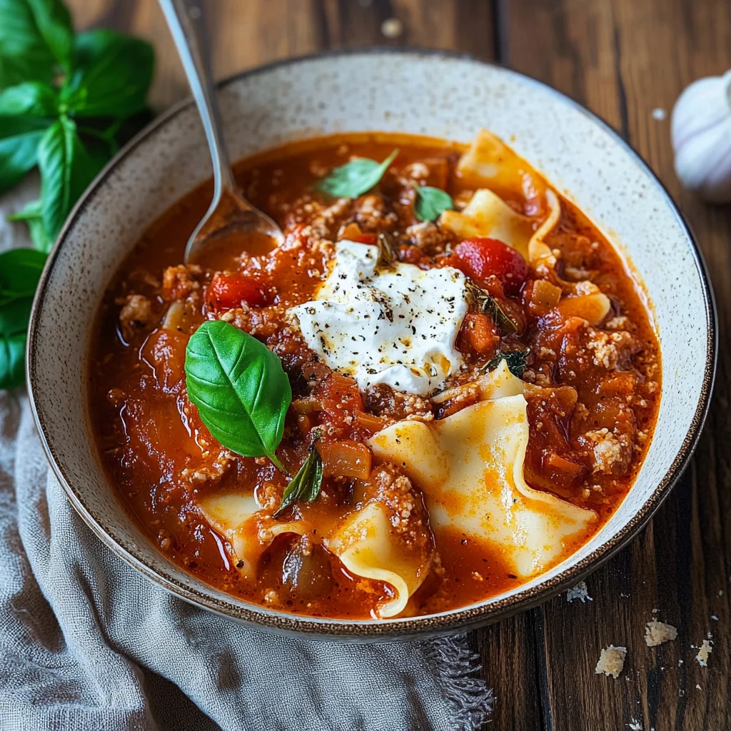 Lasagnesuppe für die ganze Familie: Cremig und lecker