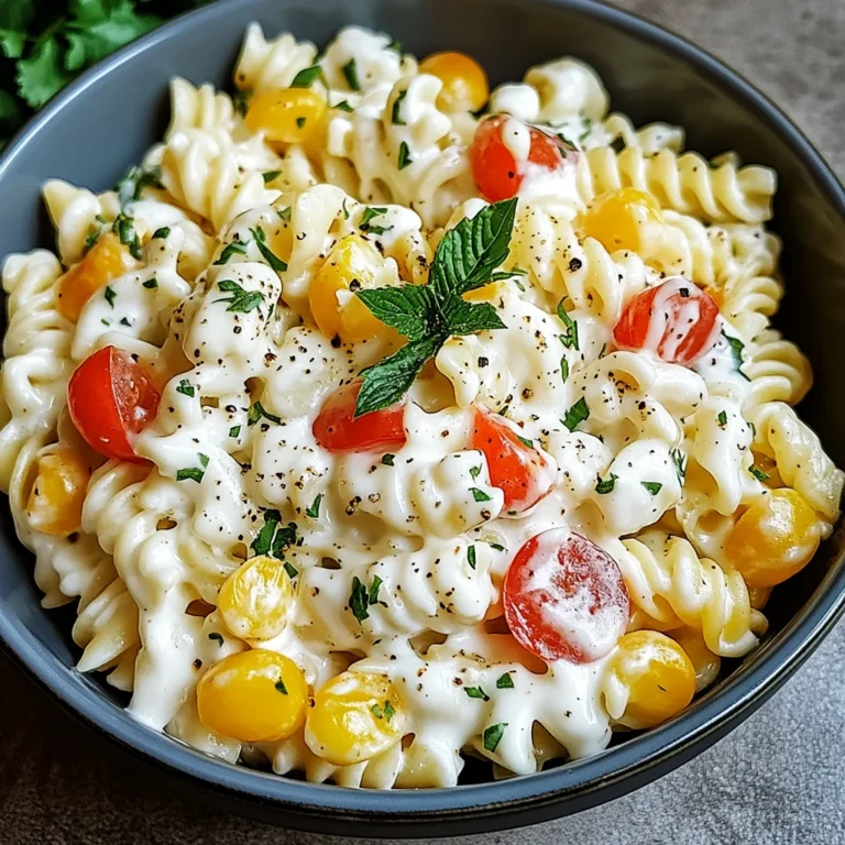 Leichter Nudelsalat mit Joghurt-Dressing: Frisch und lecker