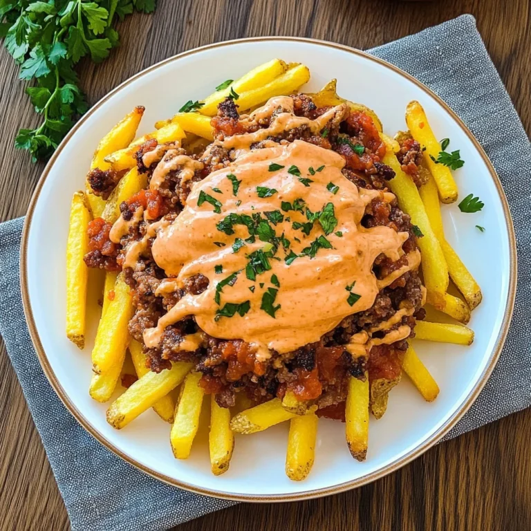 Loaded Fries mit Hackfleisch und Cheddar: Herzhaftes Verg…