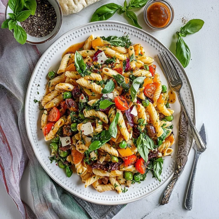 Mediterraner Nudelsalat mit Grillgemüse: Frisch und lecker