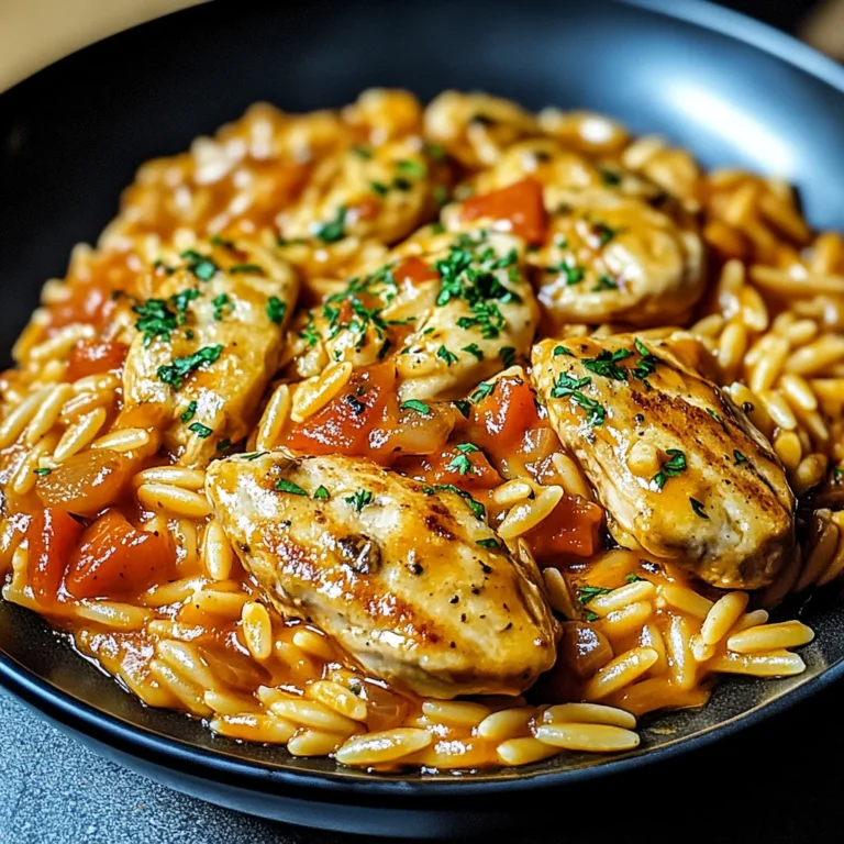Orzo-Pfanne mit Paprikahuhn: Ein Fest der Aromen