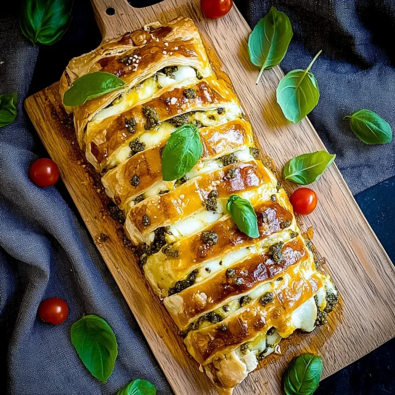 Pesto Strudel mit Tomate und Mozzarella: Köstlich und sch…