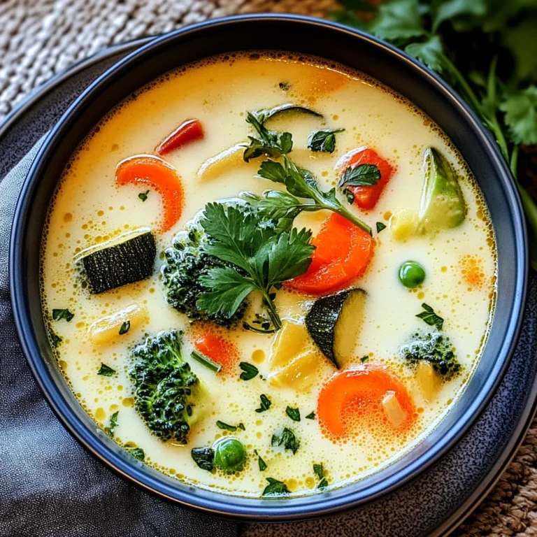 Thai-Kokos-Suppe mit Gemüse: Cremig und aromatisch genießen