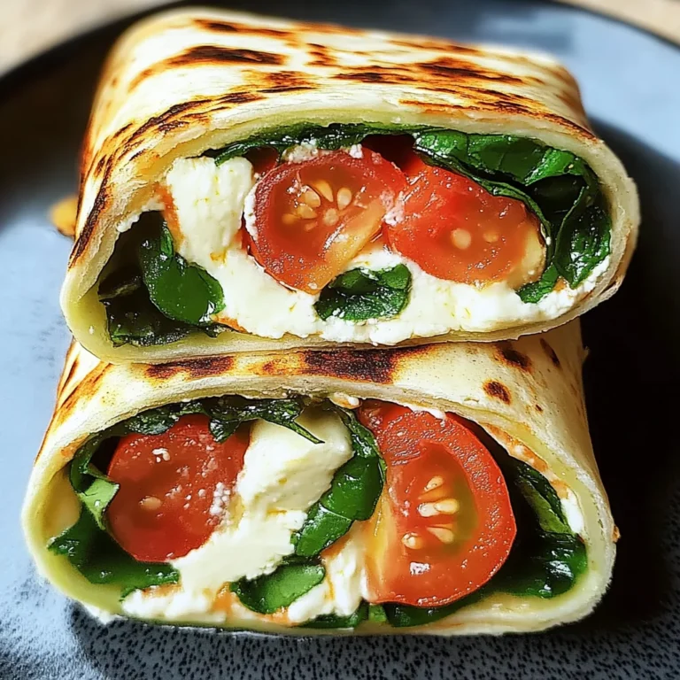 Vegetarischer Wrap mit Tomate und Mozzarella: Einfach lecker