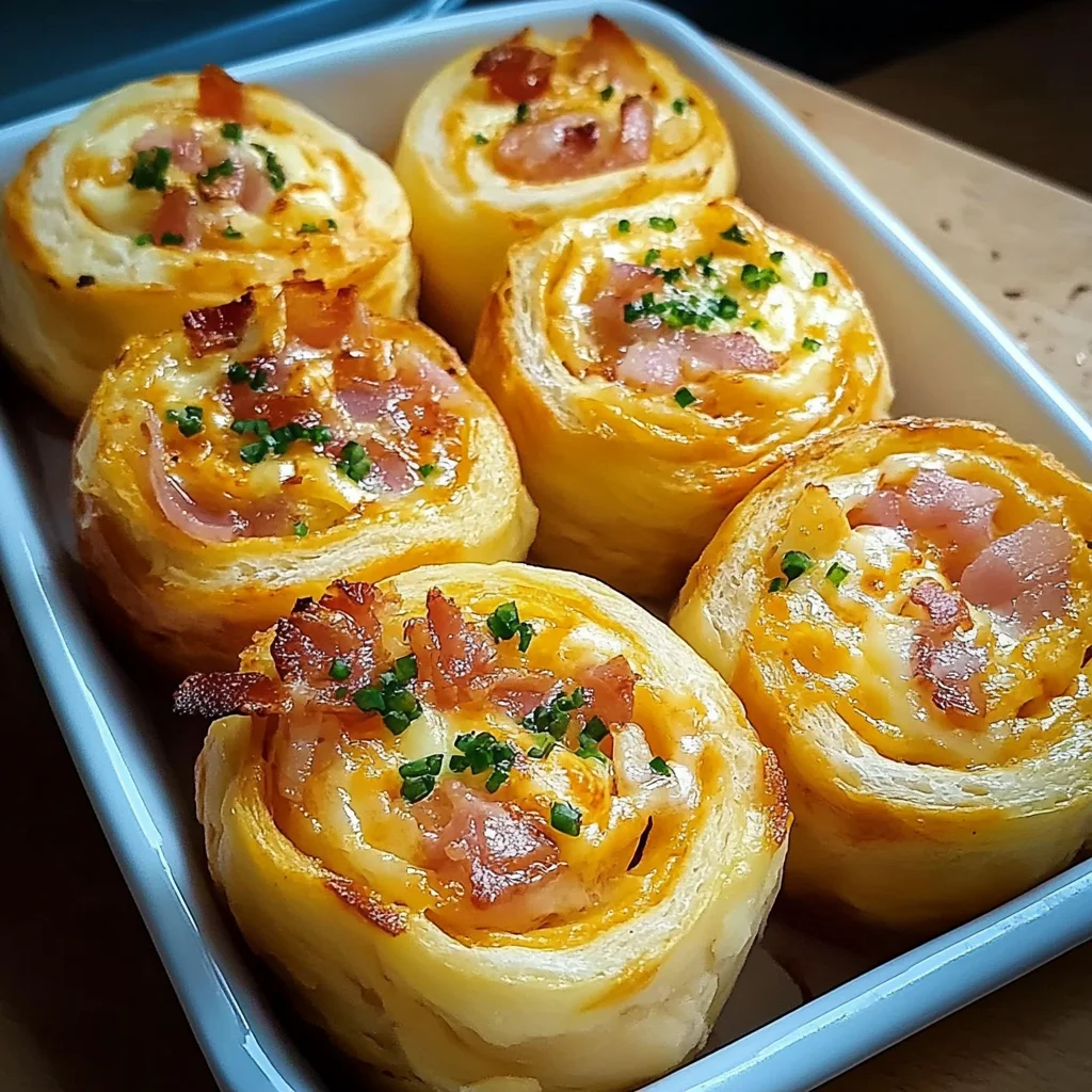 Frühstücksrollen mit Rührei, Käse und Speck: Herzhaft gen…