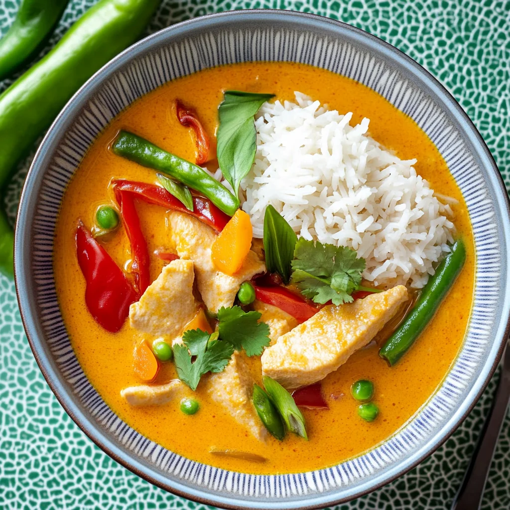Rotes Thai-Curry mit Hähnchen: Aromatisch und verführerisch