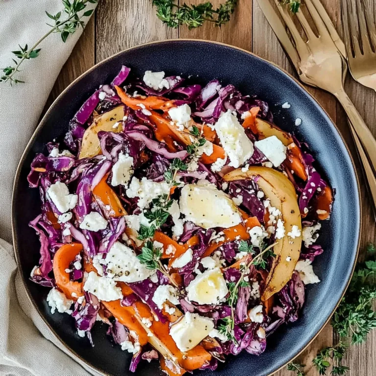 Rotkohlsalat mit Feta & Möhren: Knackig und frisch genießen
