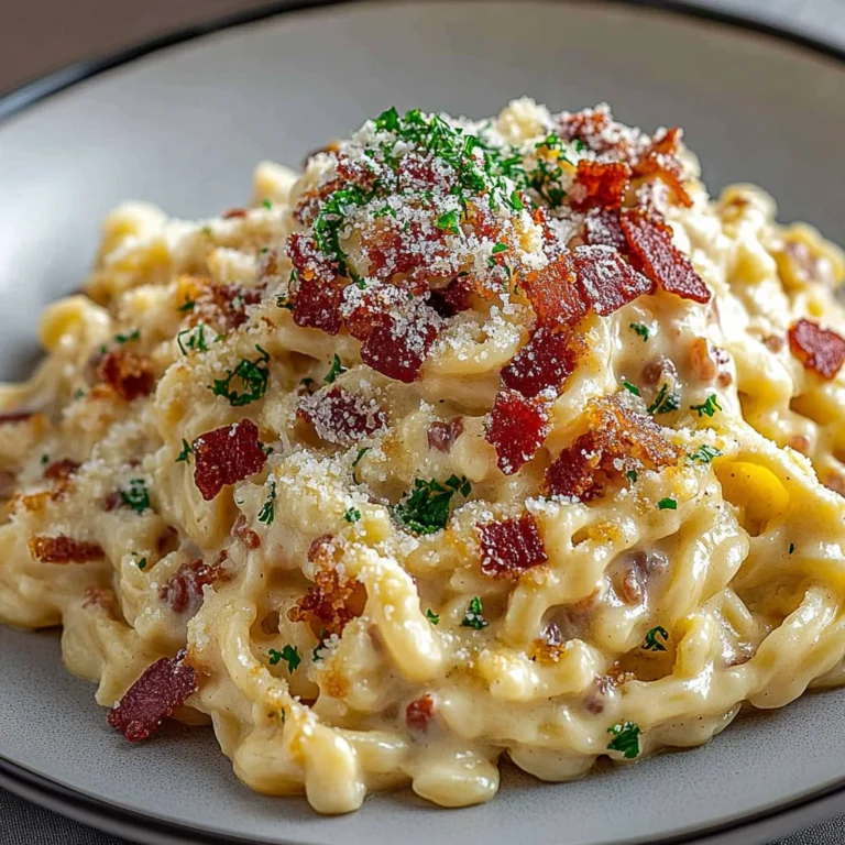 Spätzle-Carbonara mit knusprigem Speck: Herzhaft genießen
