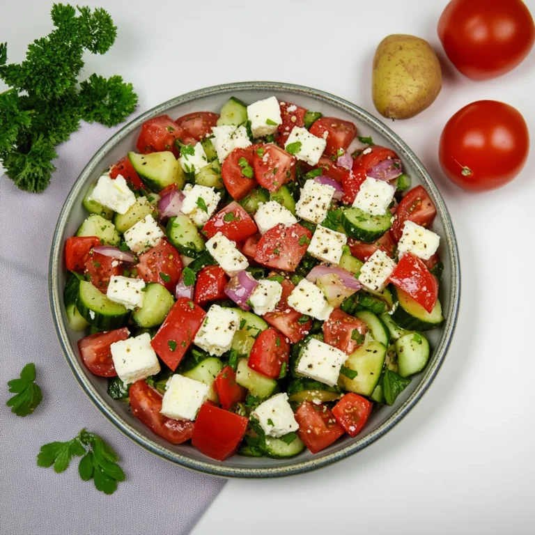 Tomaten-Gurken Salat mit Feta: Ein erfrischendes Geschmac…